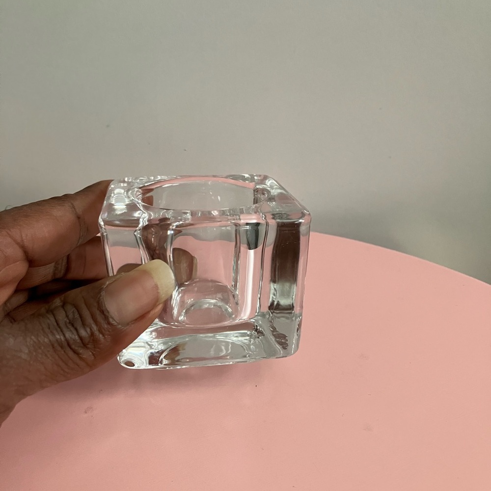 Libbey Cube Candle Holder - Picture 2 of 7